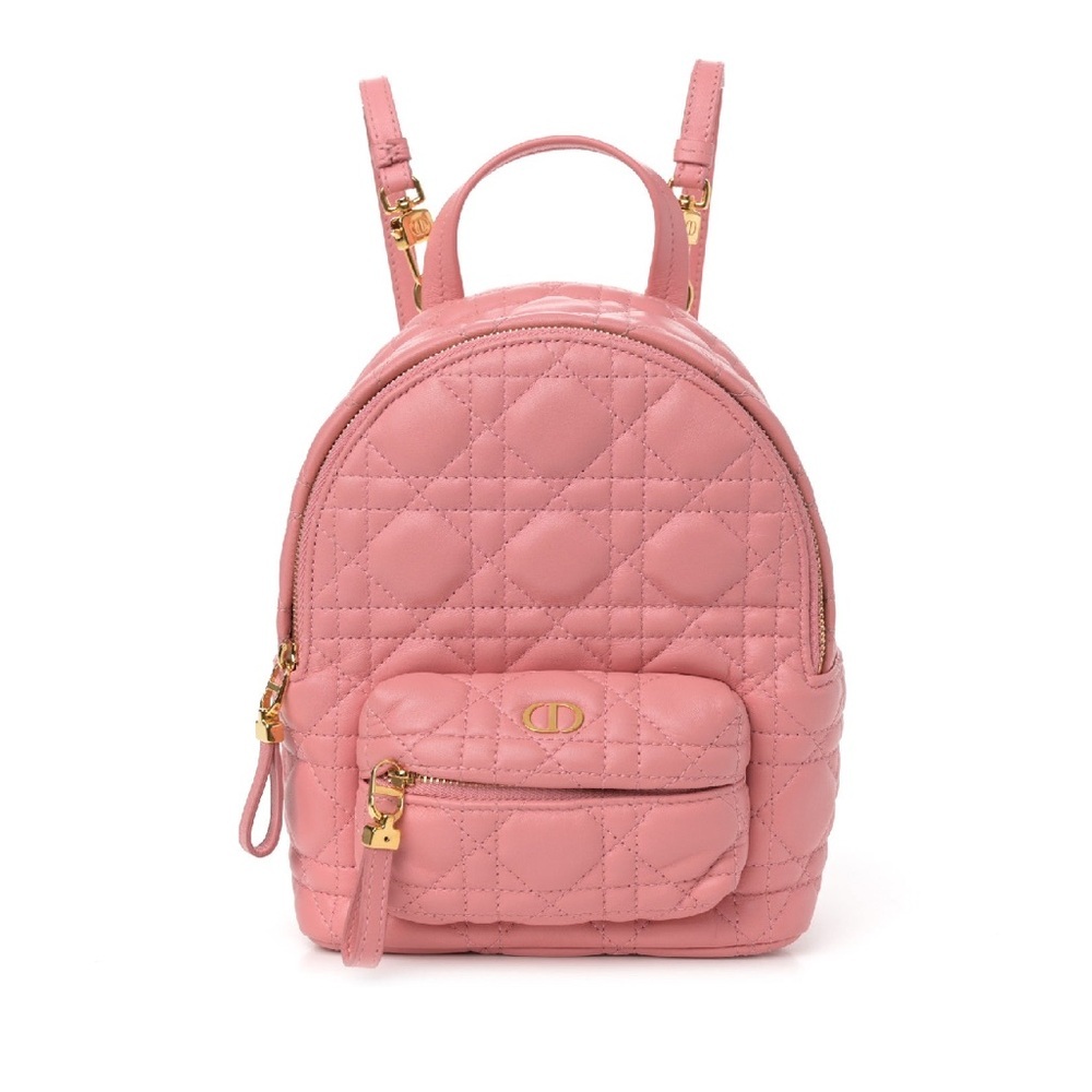 Dior Blush Small Quilted Backpack with box and Dust Bag - Picture 2 of 12
